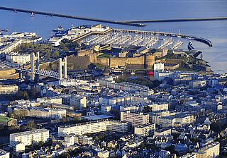 Vue aérienne de Brest