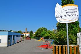 école maternelle Jacques Prévert à Guipavas (vue depuis la rue Laënnec)