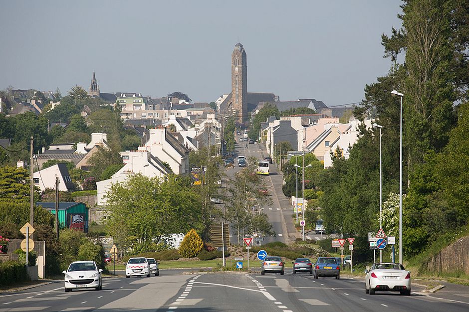 Vue du centre-ville de Guipavas